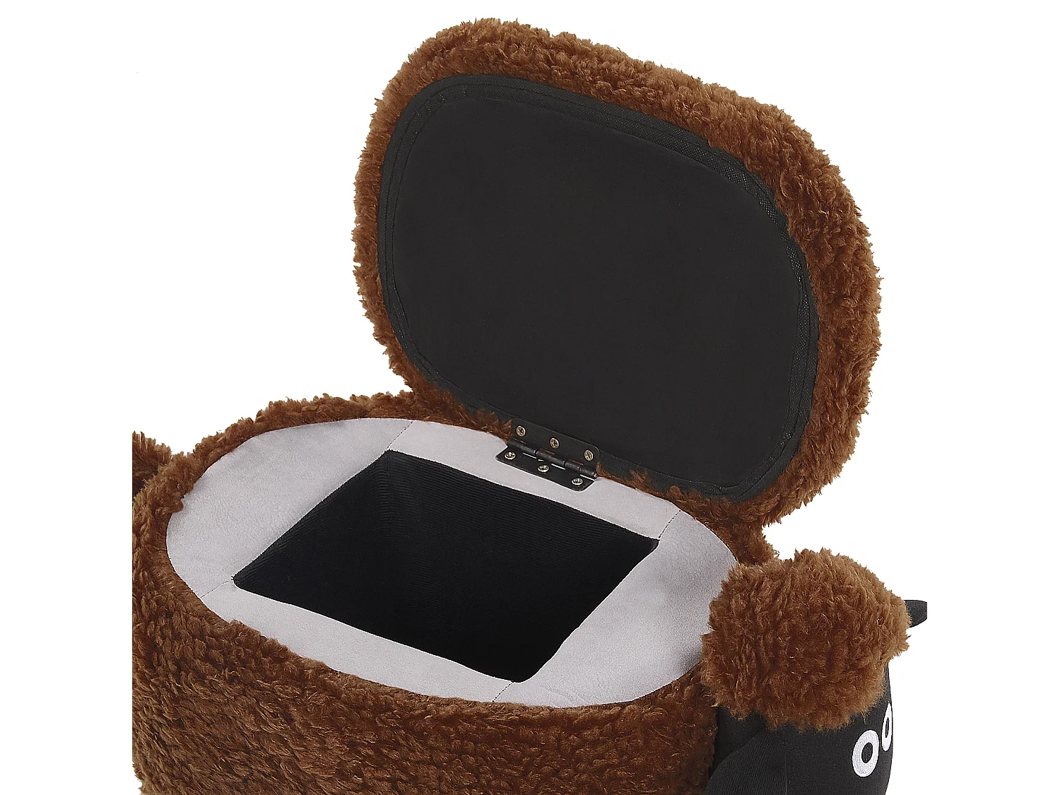 Tabouret de rangement animal SHEEP Tissu Marron Mouton