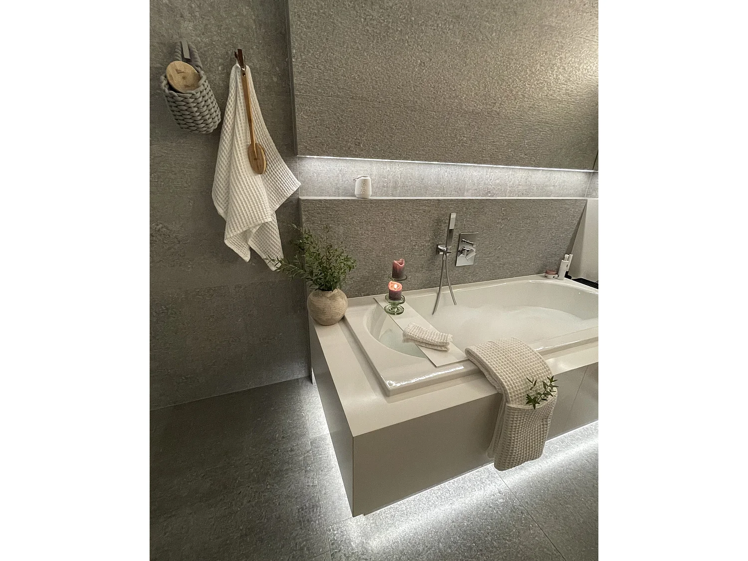 Handtücher 9er Set AREORA Baumwolle Weiss