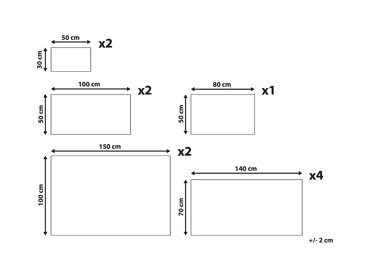 Lot de 11 serviettes AREORA Coton Bleu