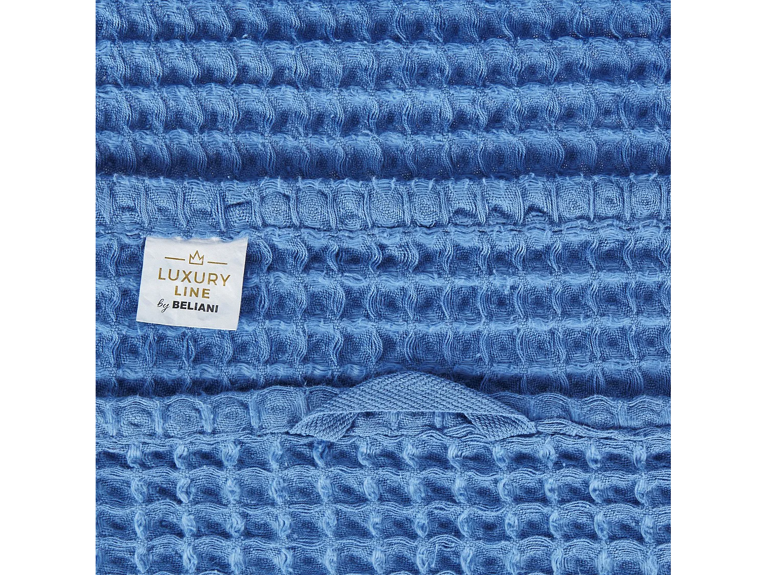 Handtuch Set mit Badematte Baumwolle blau 11-teilig Areora