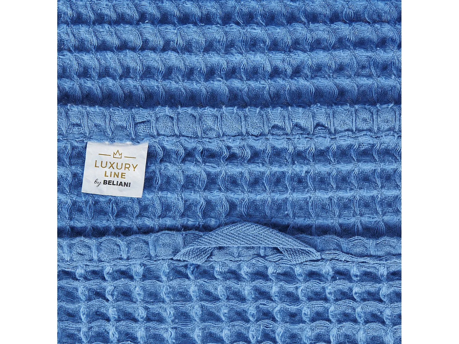 Handtuch Set mit Badematte Baumwolle blau 11-teilig Areora