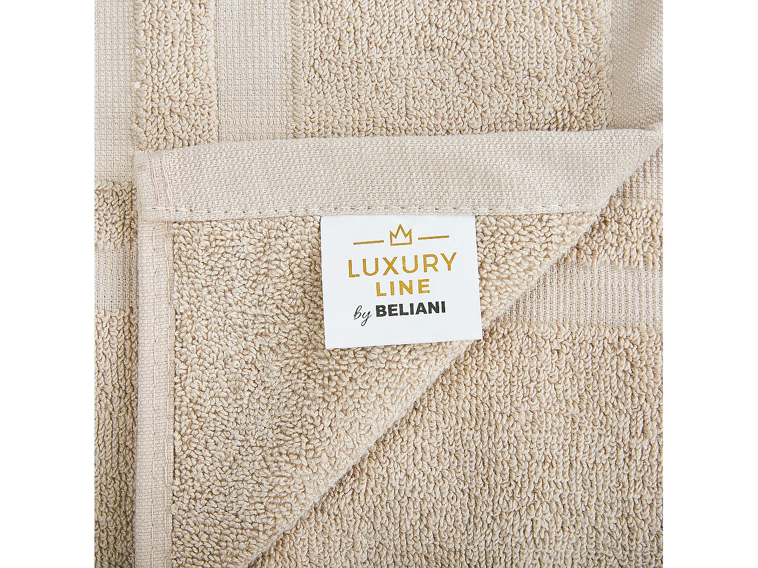 Lot de 9 serviettes ATAI Coton Beige