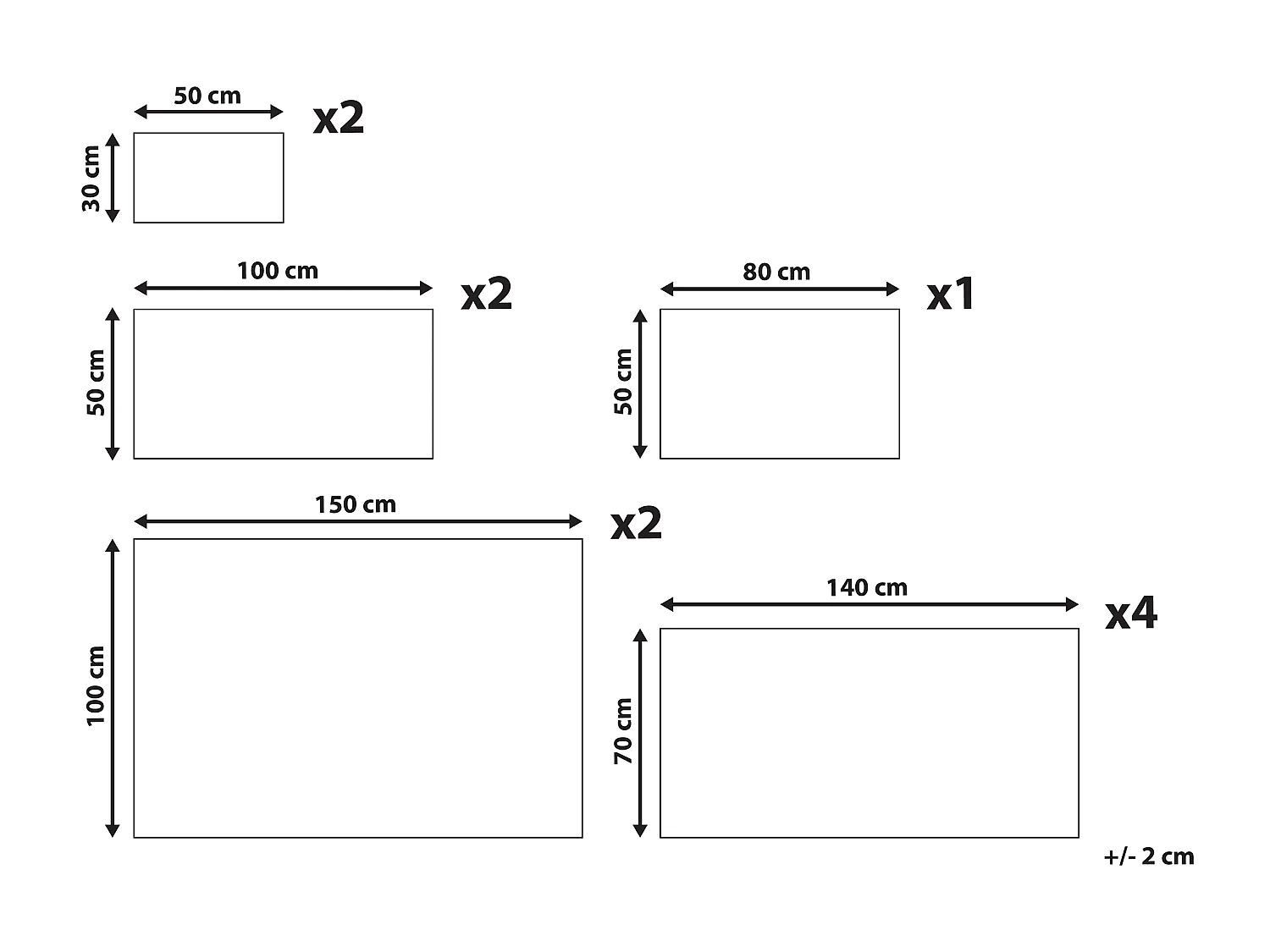 Lot de 11 serviettes AREORA Coton Blanc