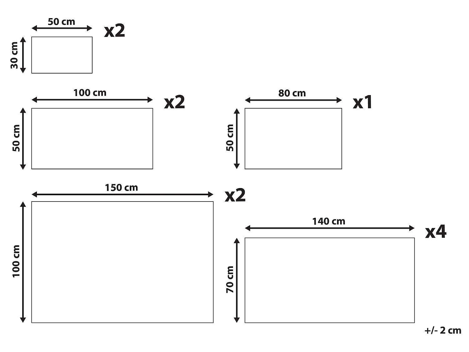 Lot de 11 serviettes AREORA Coton Blanc