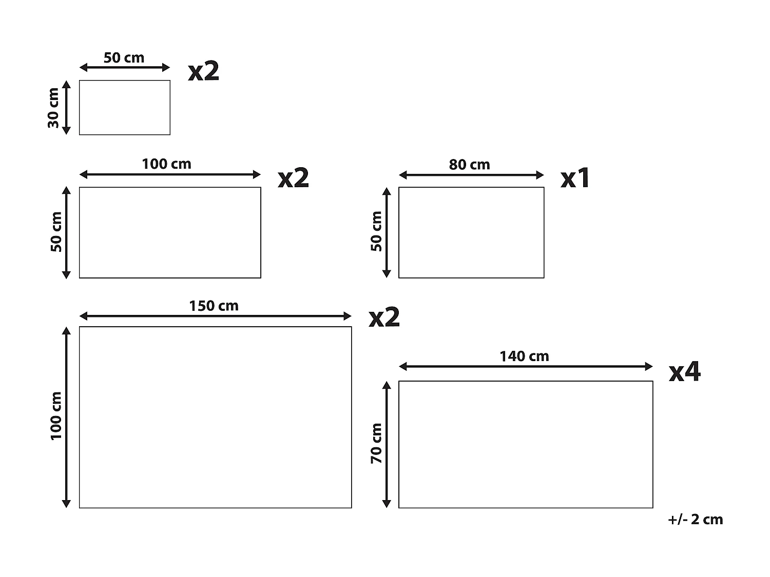 Set di 11 asciugamani AREORA Cotone Bianco