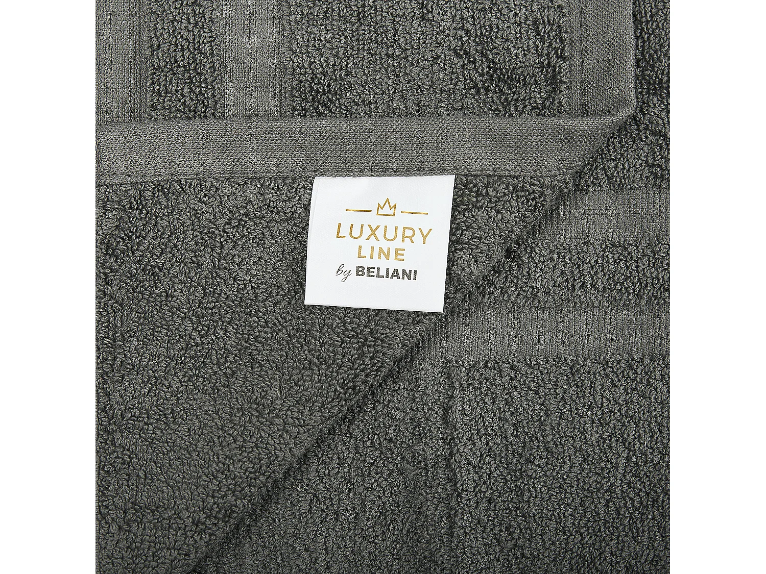 Lot de 9 serviettes ATAI Coton Gris