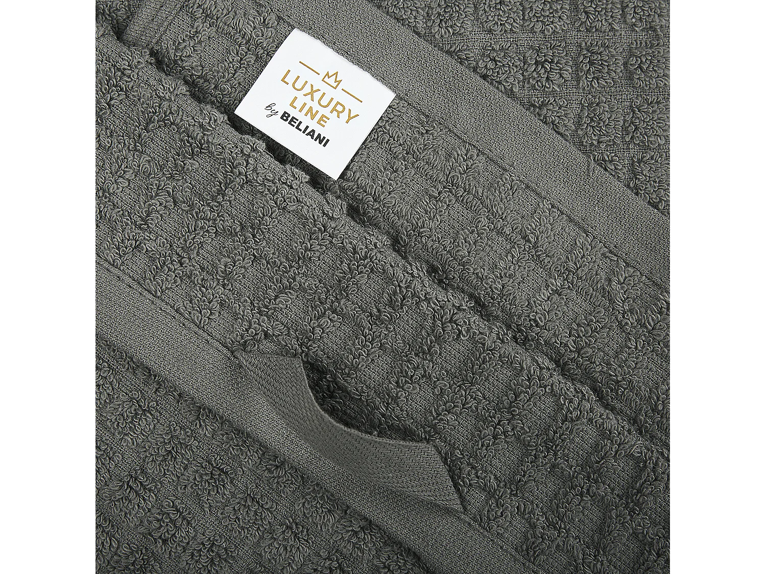 Lot de 9 serviettes ATAI Coton Gris