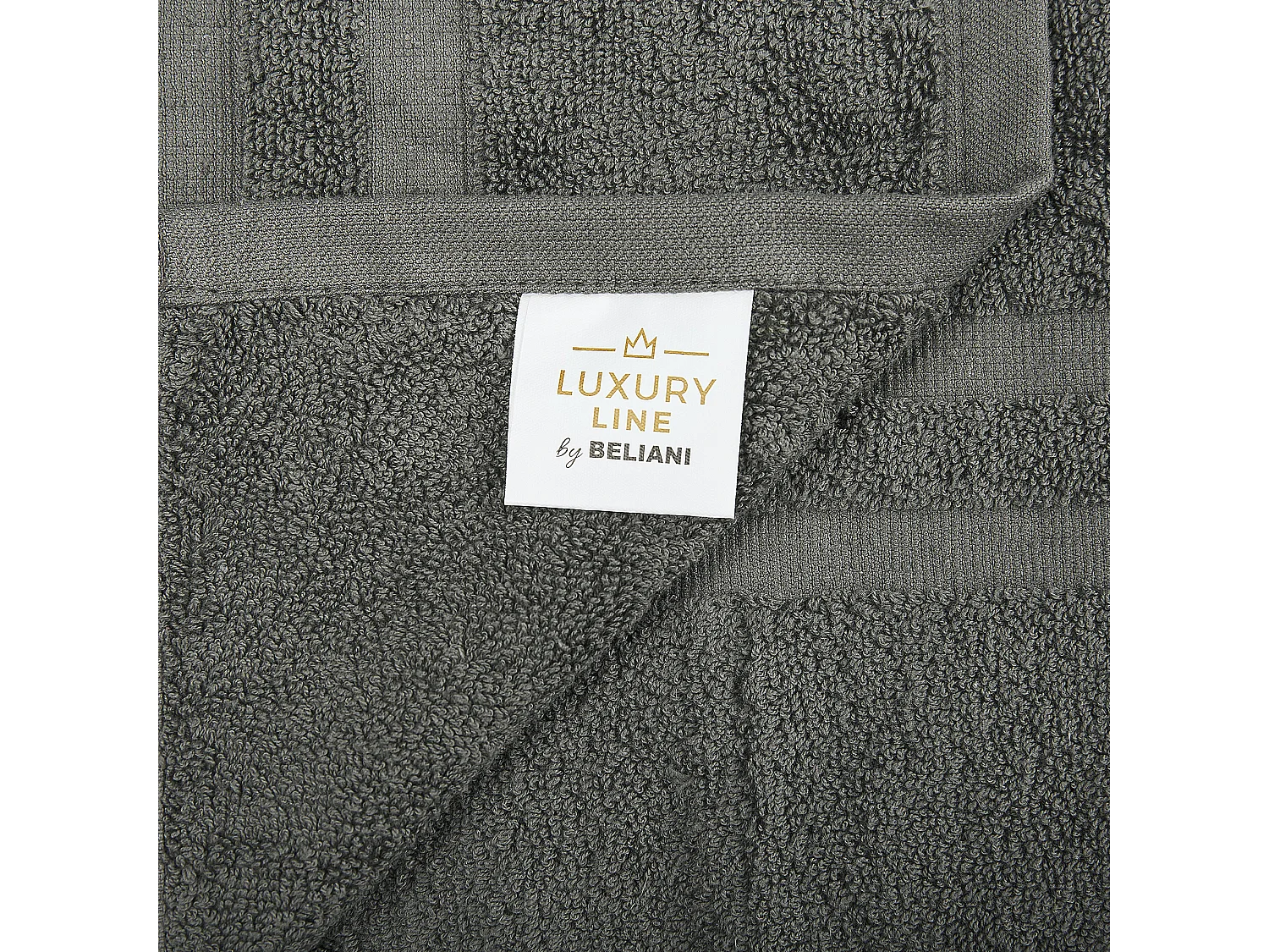 Lot de 9 serviettes ATAI Coton Gris