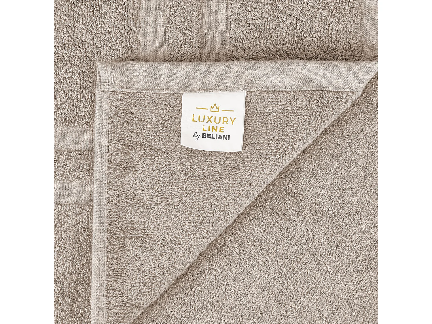 Lot de 9 serviettes AREORA Coton Beige