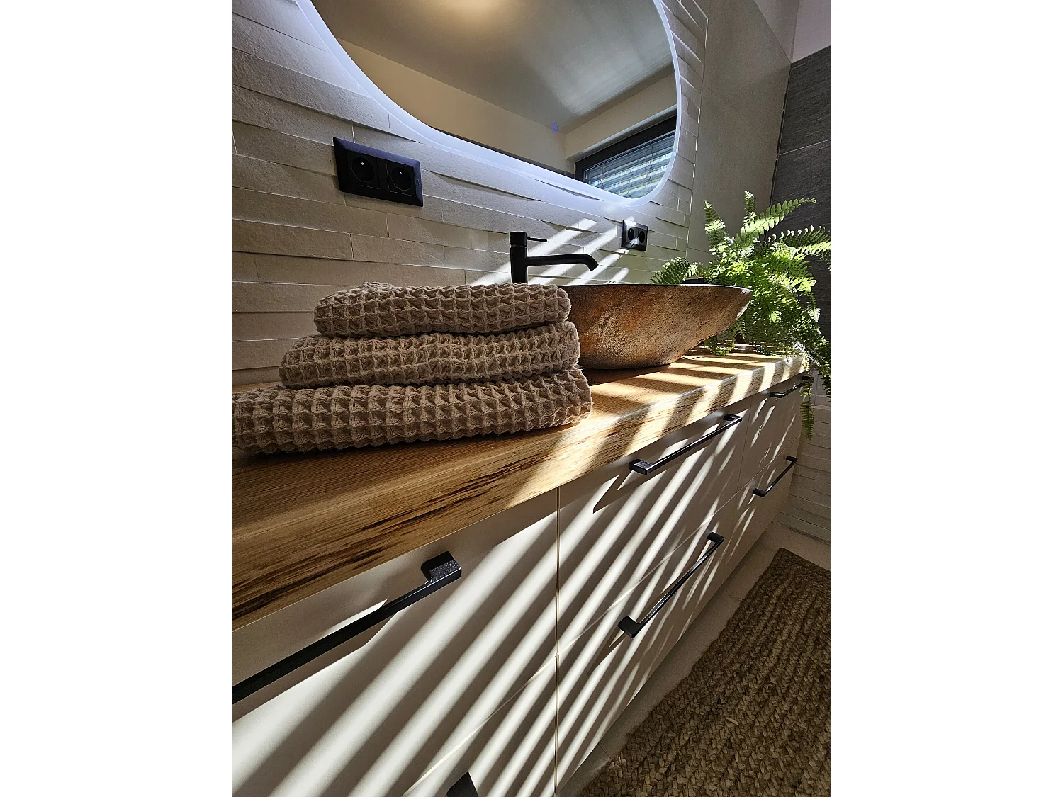 Handtücher 9er Set AREORA Baumwolle Beige