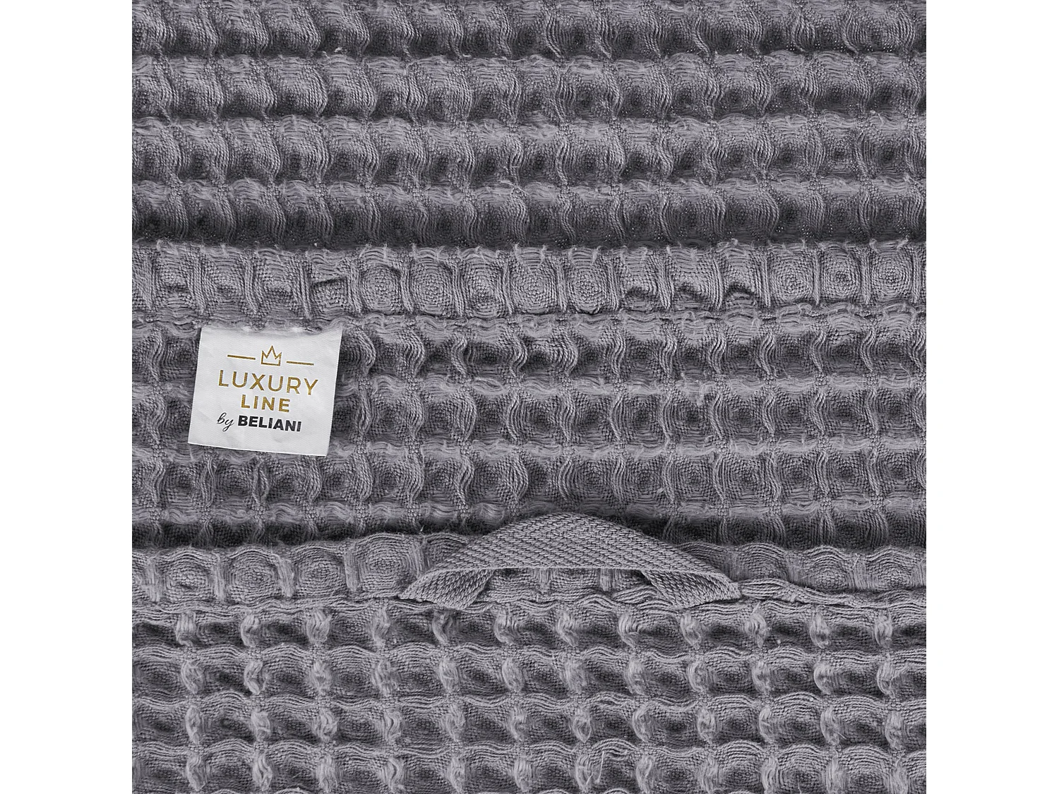 Lot de 9 serviettes AREORA Coton Gris clair