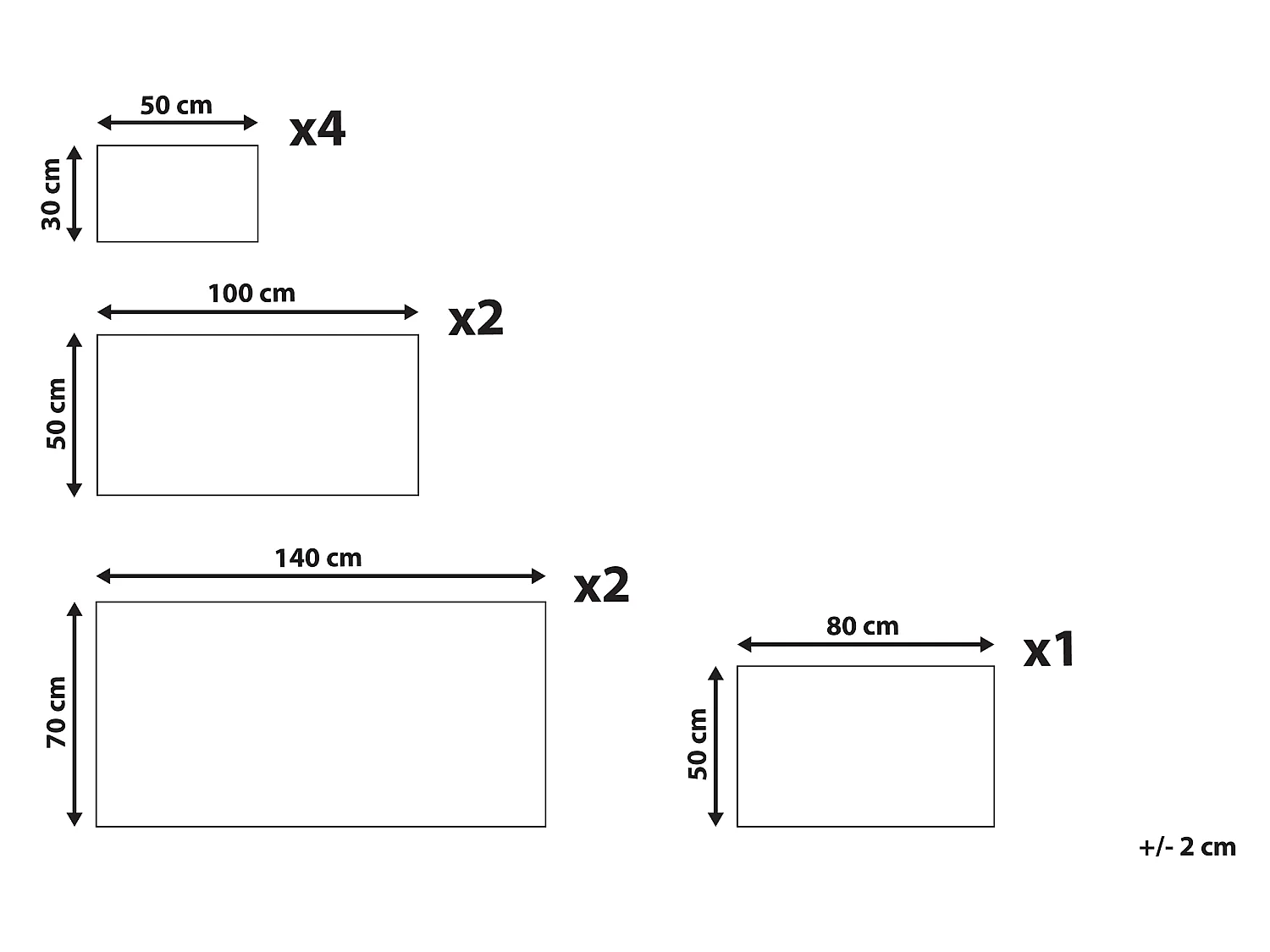 Lot de 9 serviettes AREORA Coton Gris clair