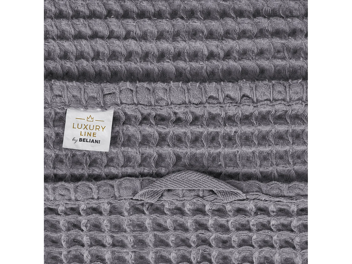 Lot de 9 serviettes AREORA Coton Gris clair