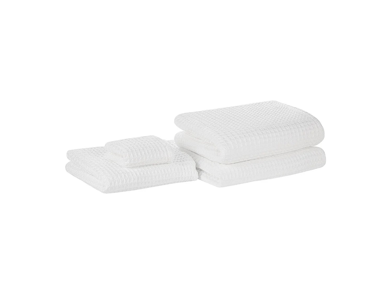 Lot de 4 serviettes ATAI Coton Blanc