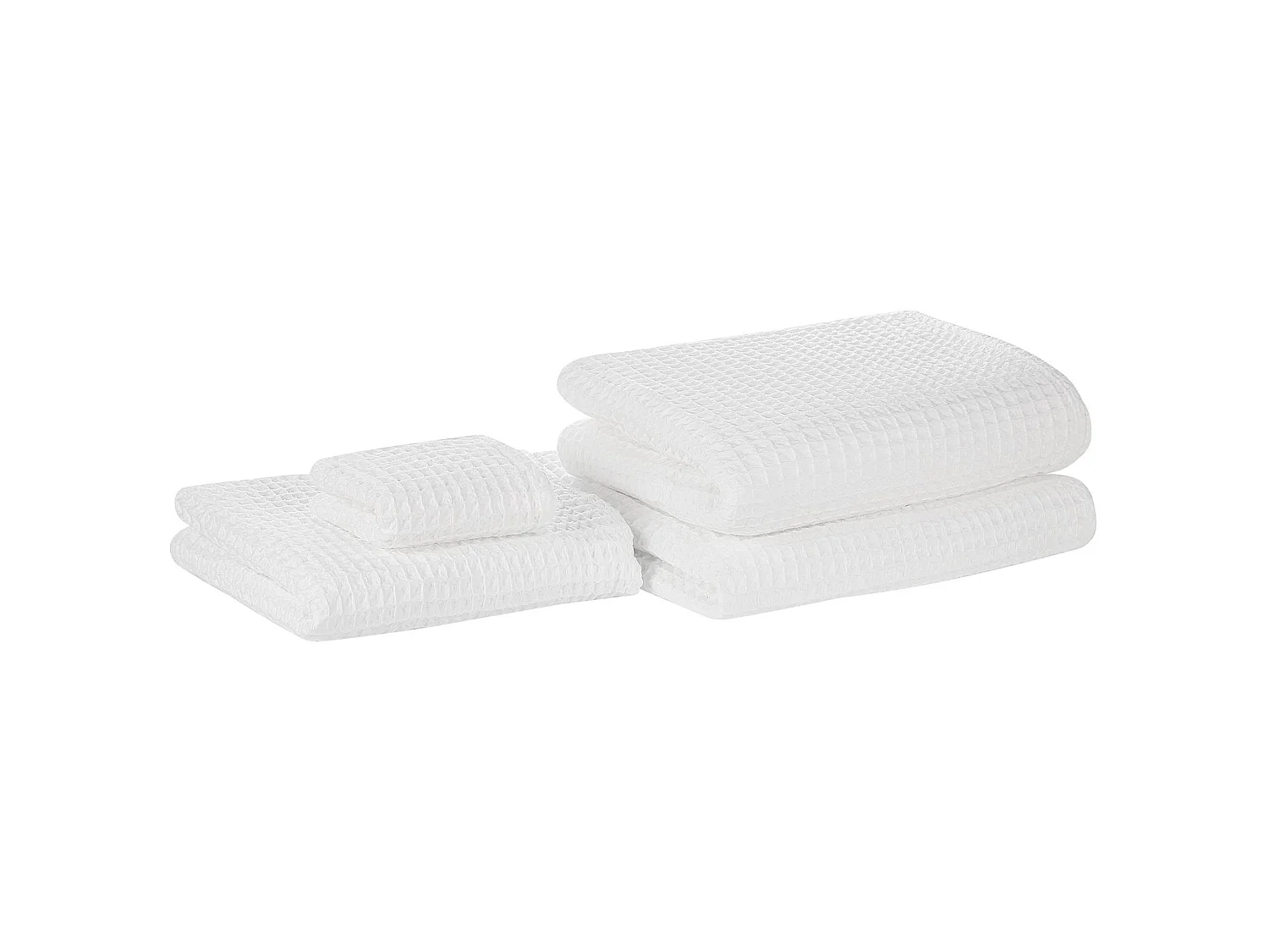 Lot de 4 serviettes ATAI Coton Blanc