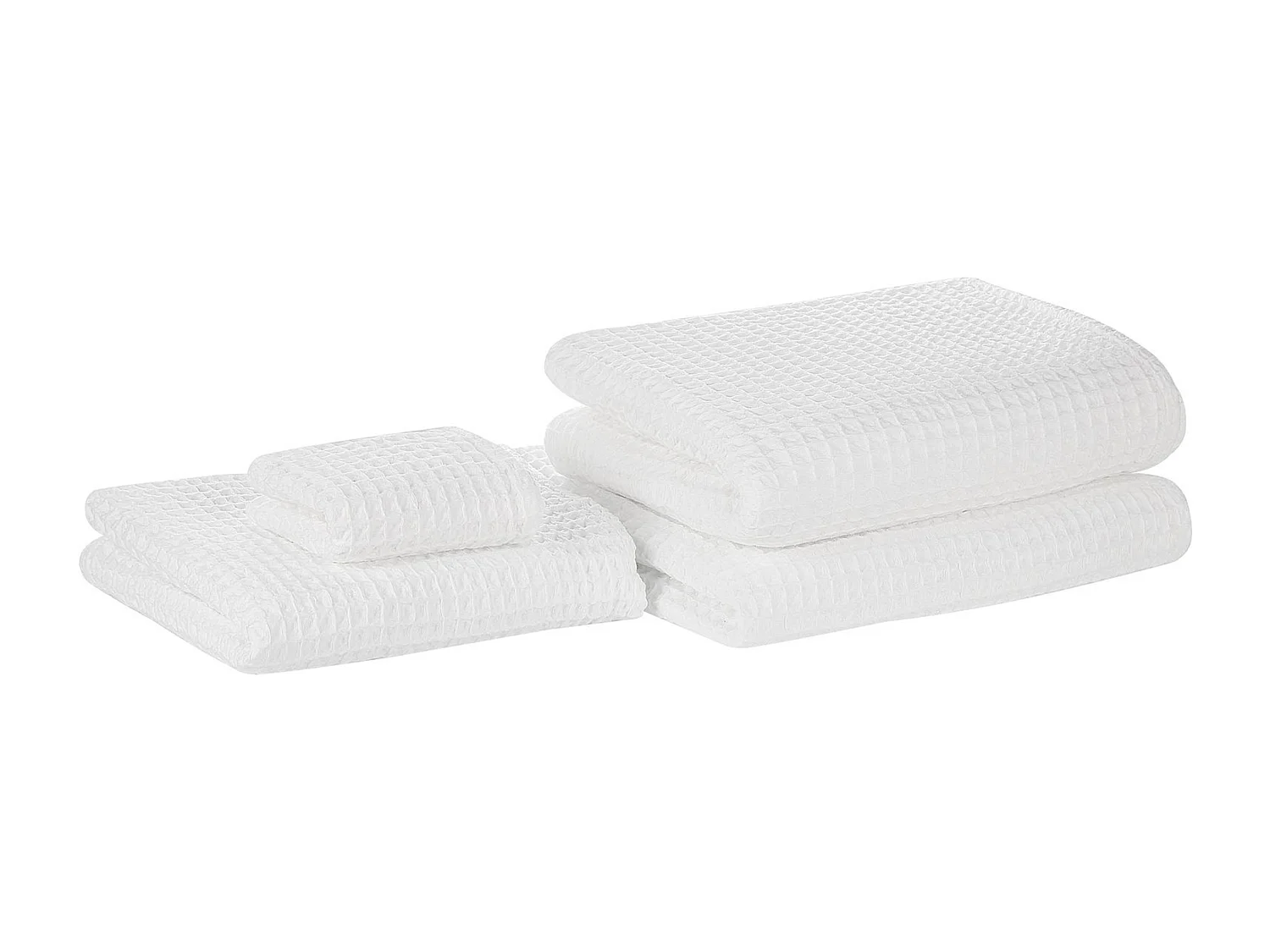 Lot de 4 serviettes ATAI Coton Blanc