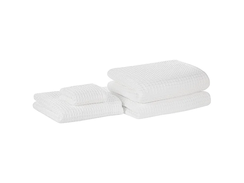 Lot de 4 serviettes ATAI Coton Blanc