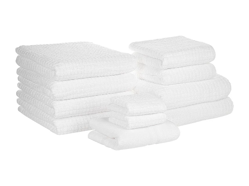 Lot de 11 serviettes ATAI Coton Blanc