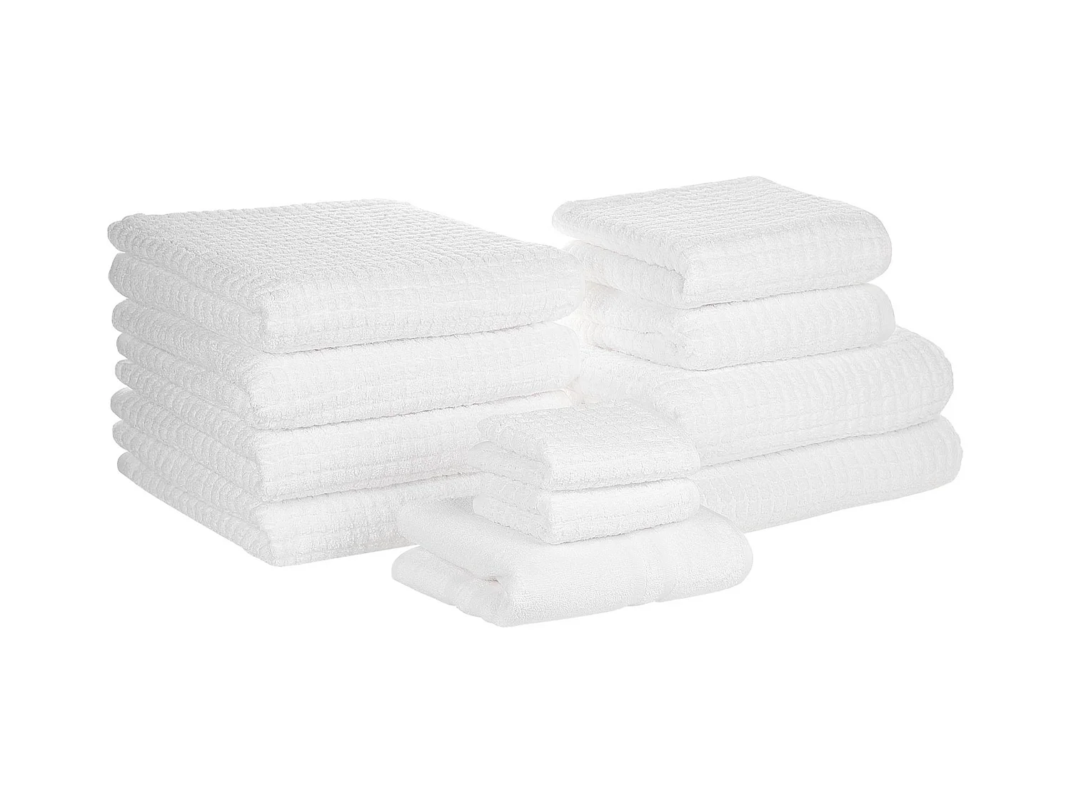 Lot de 11 serviettes ATAI Coton Blanc