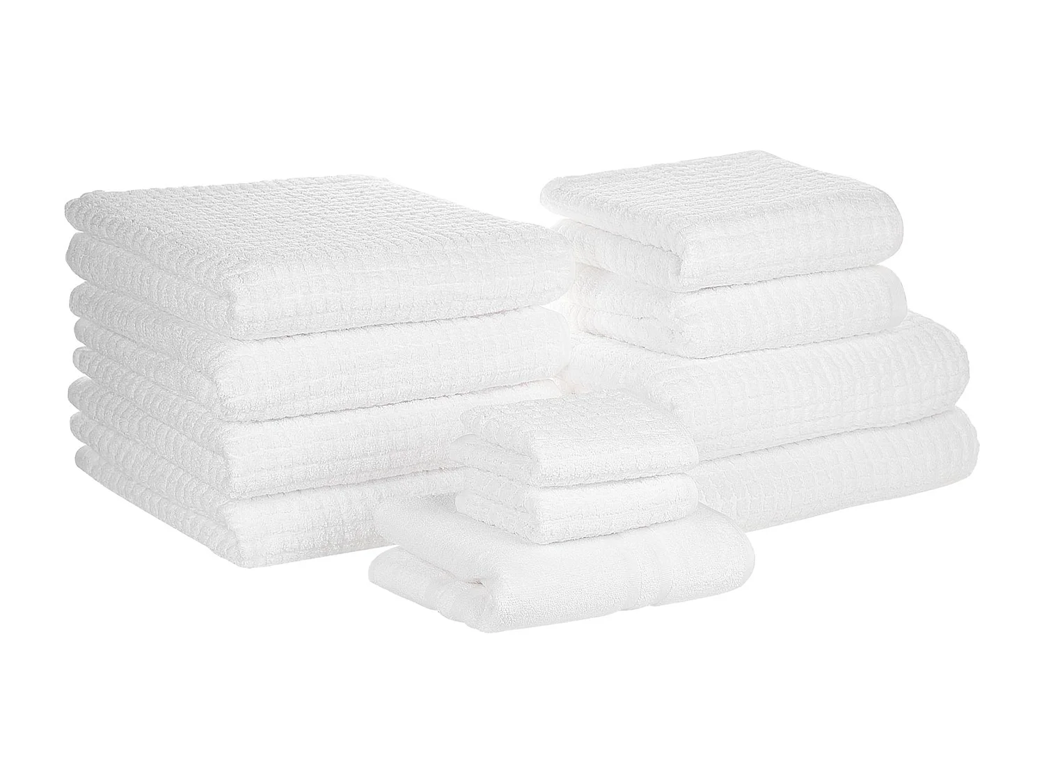 Lot de 11 serviettes ATAI Coton Blanc