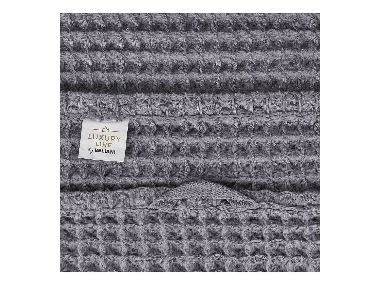 Conjunto de 4 toallas AREORA Algodón Gris claro