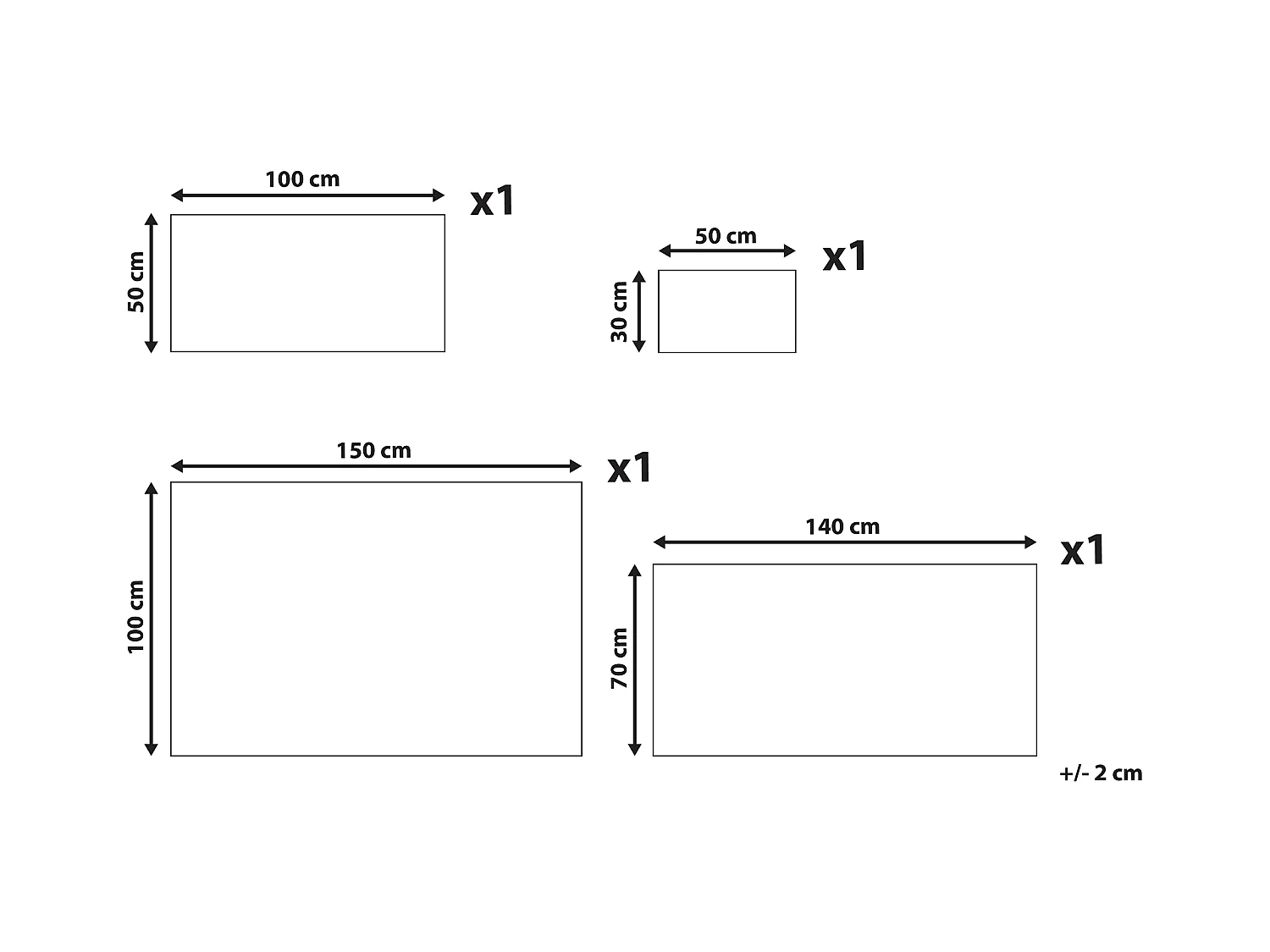 Conjunto de 4 toallas AREORA Algodón Gris claro