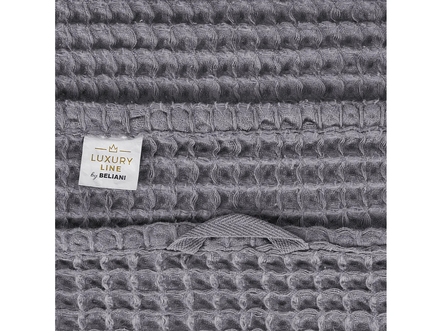 Lot de 4 serviettes AREORA Coton Gris clair