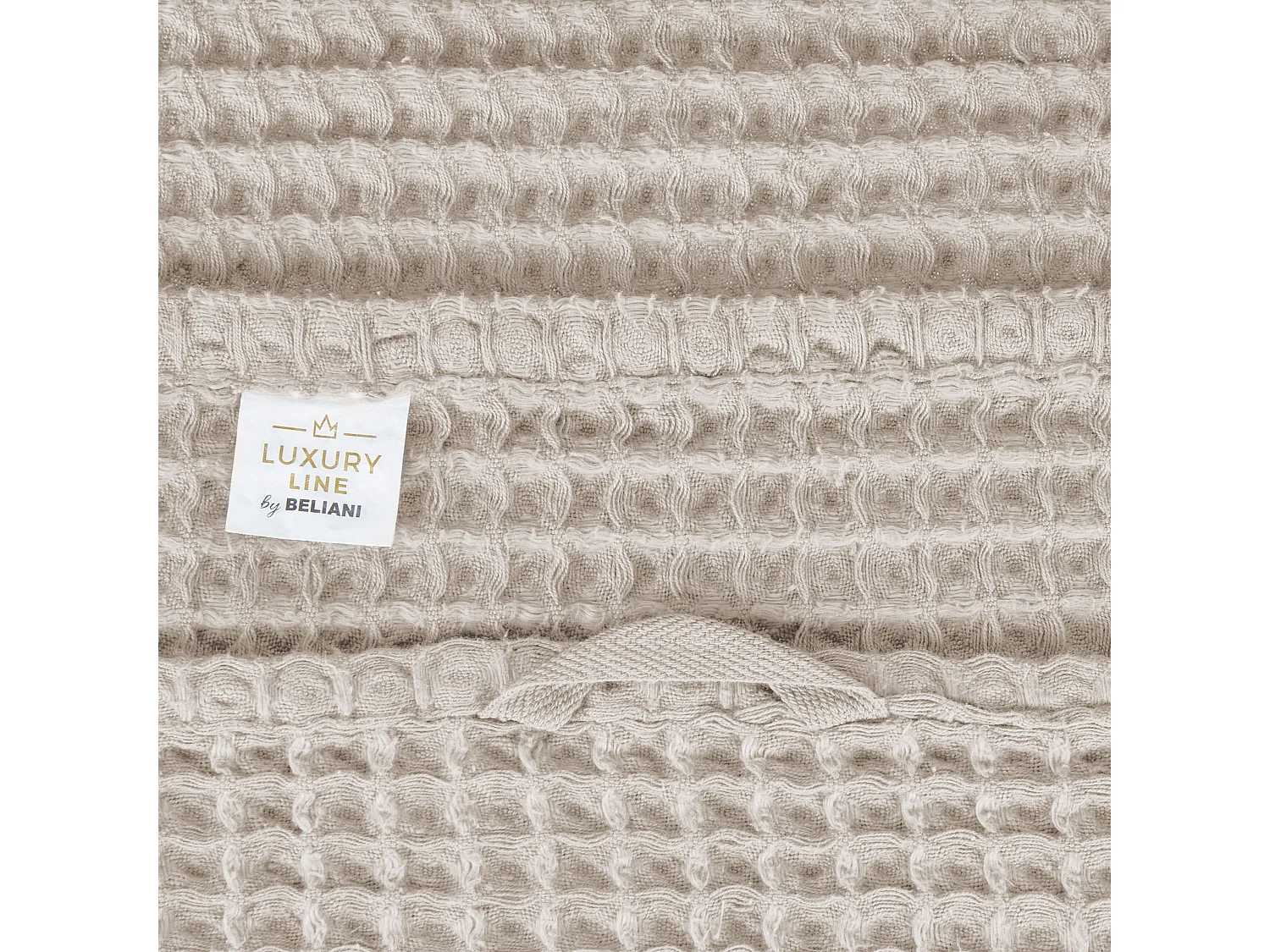 Lot de 4 serviettes AREORA Coton Beige