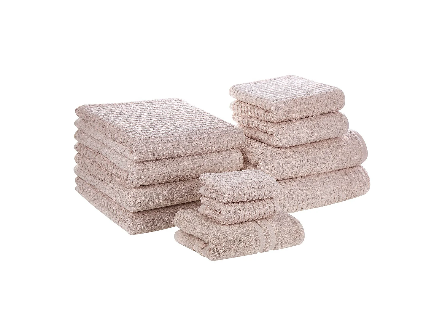 Lot de 11 serviettes ATAI Coton Rose