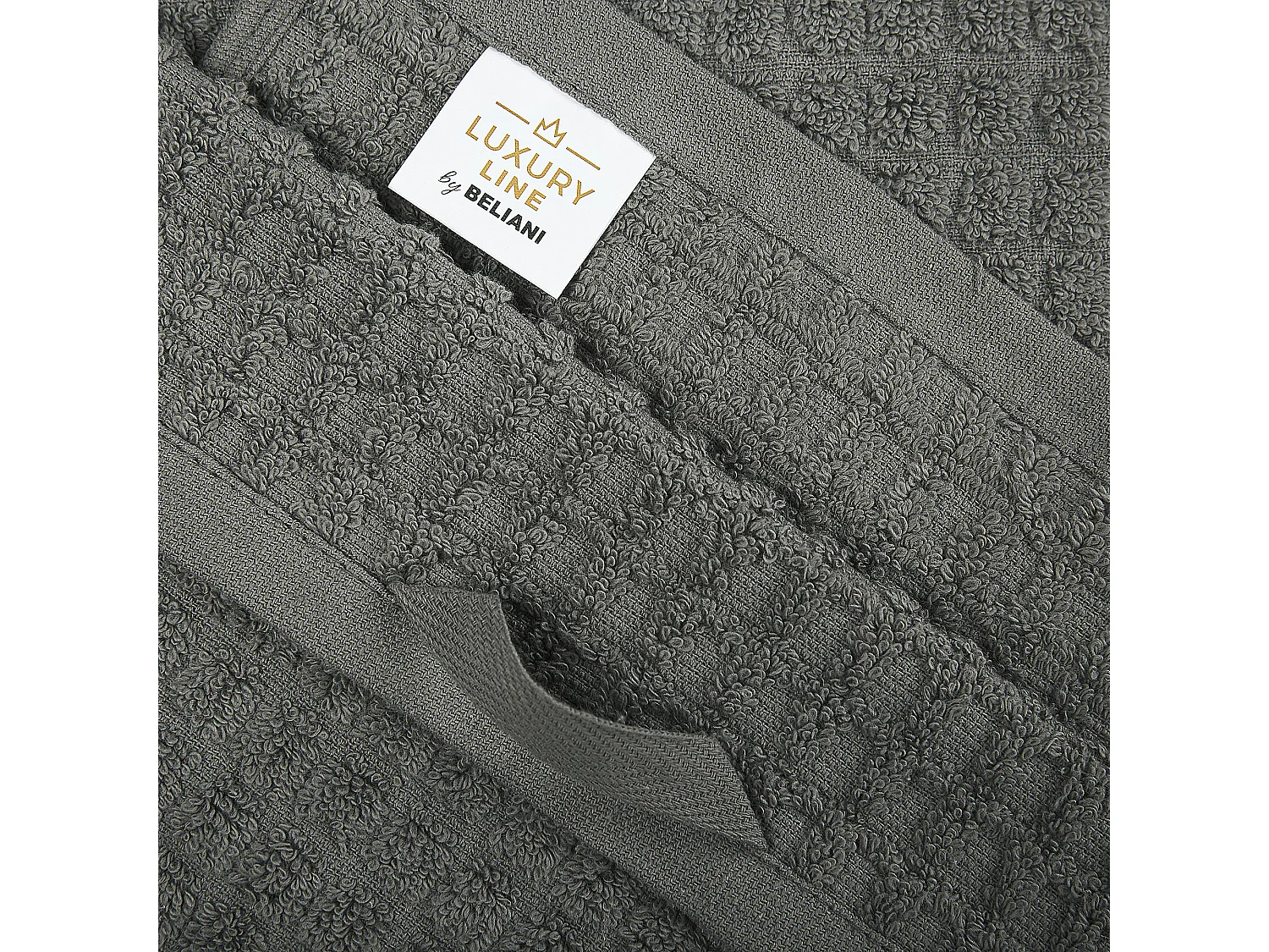 Lot de 4 serviettes ATAI Coton Gris