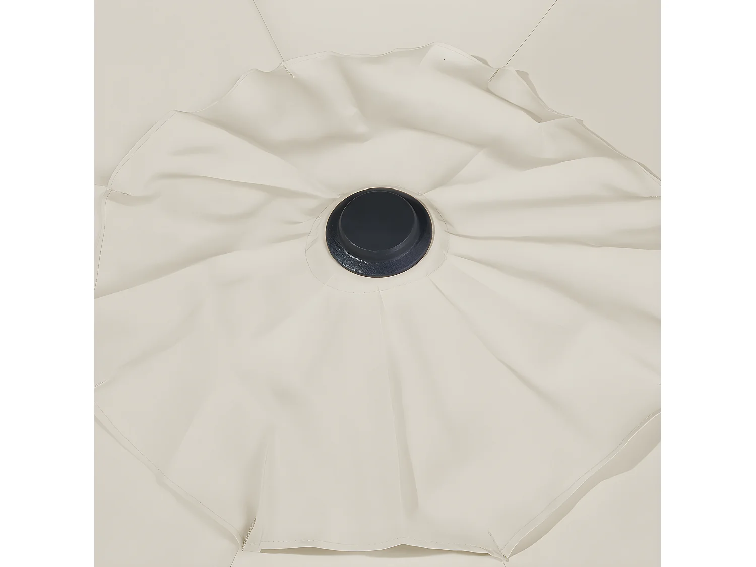 Sonnenschirm LED-Beleuchtung ⌀ 266 cm beige RAPALLO