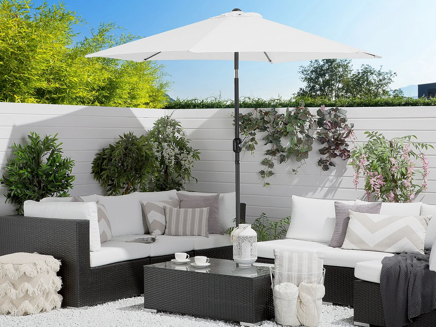 Parasol 270 cm VARESE Beige clair