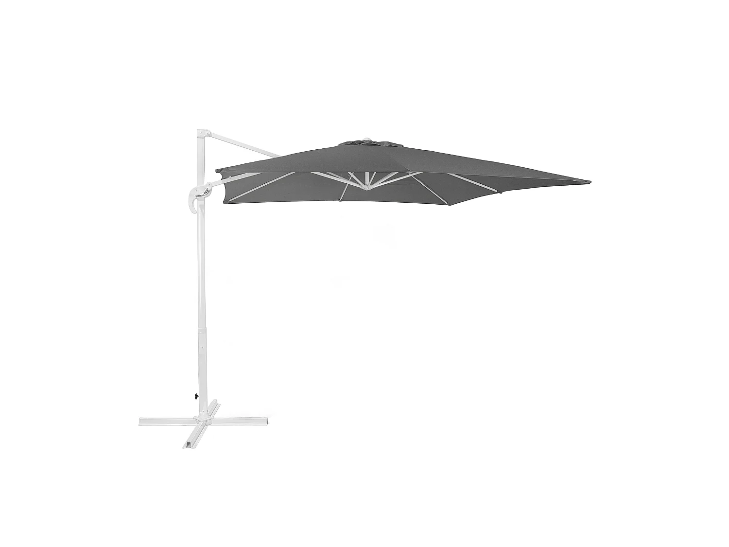 Parasol déporté 250 cm MONZA Gris foncé