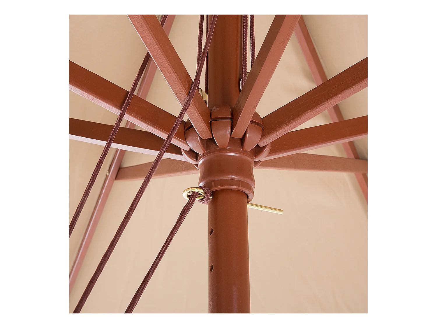 Parasol 270 cm TOSCANA Beige sable