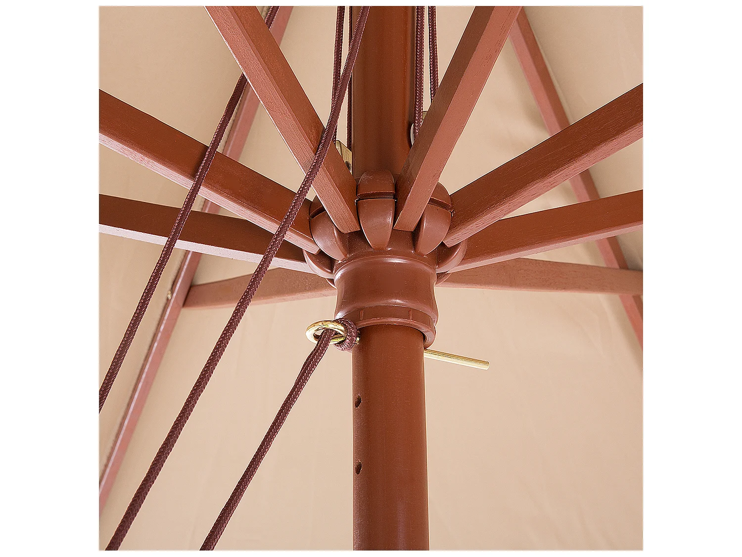 Parasol ogrodowy 270 cm TOSCANA Piaskowy