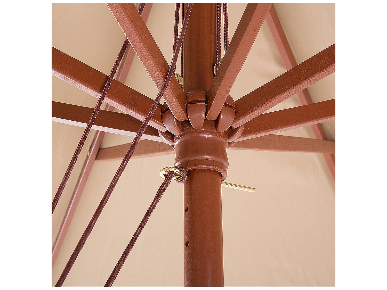 Parasol mokka ⌀ 270 cm TOSCANA