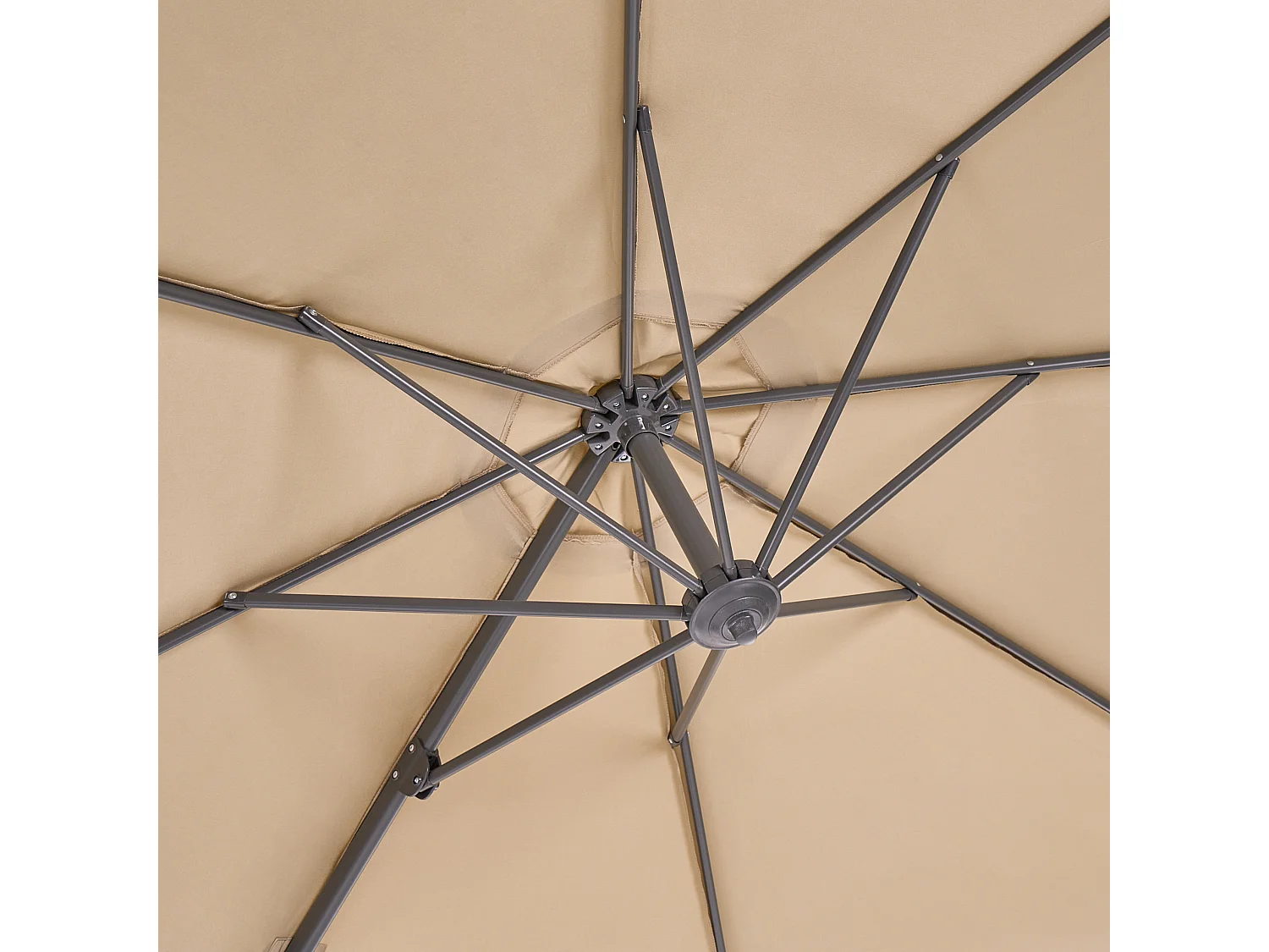 Ampelschirm 300 cm SAVONA Sandbeige