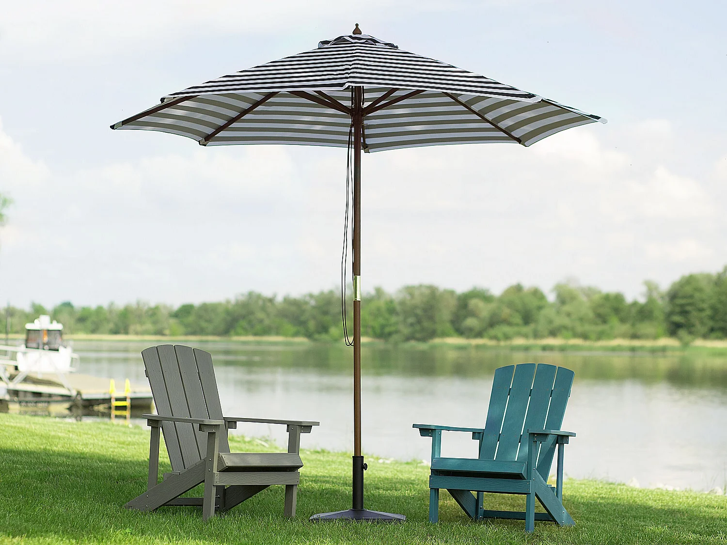 Parasol ogrodowy 260 cm FERENTILLO Czarny