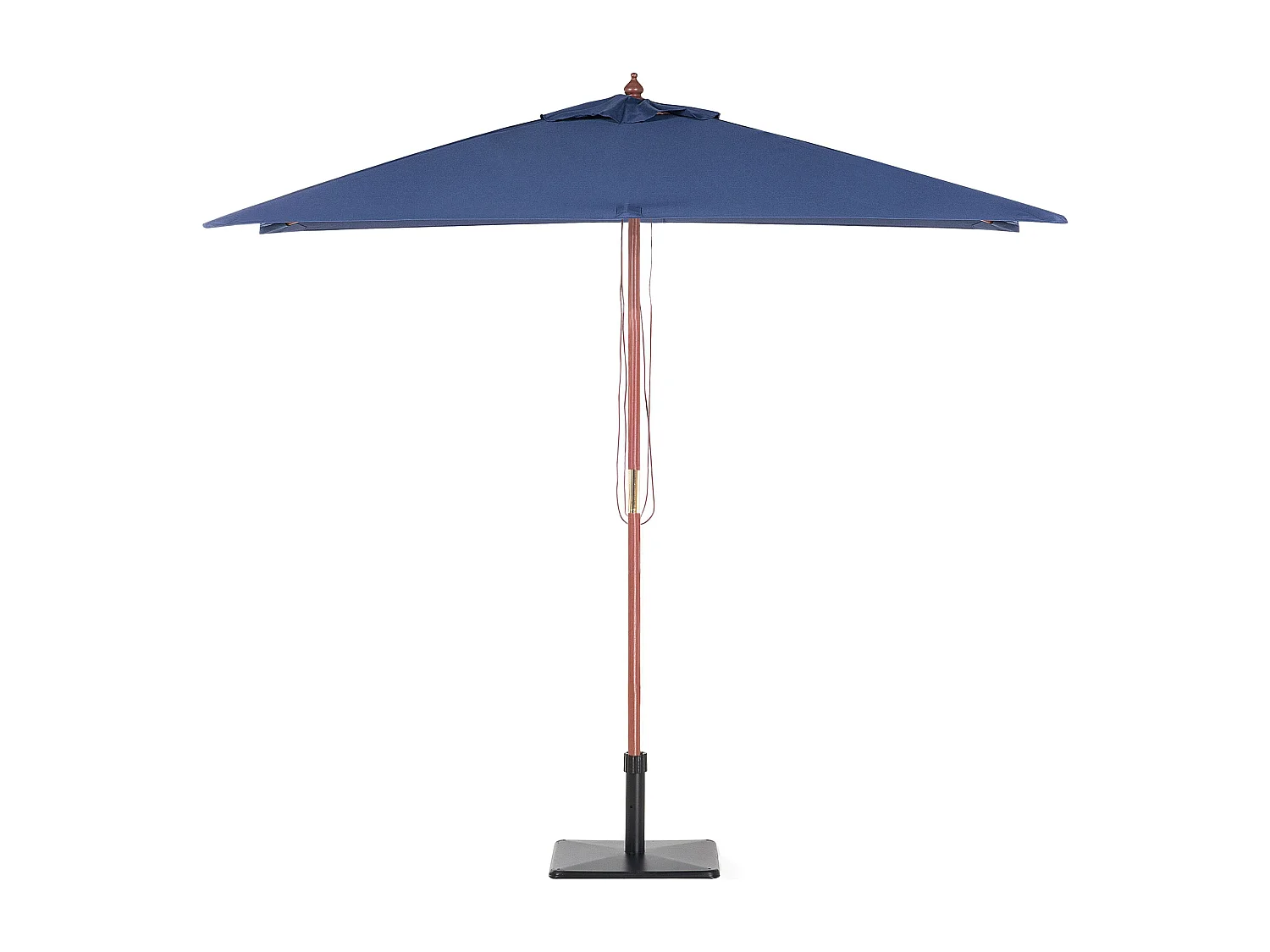 Moderner, rechteckiger Sonnenschirm in Marineblau Flamenco