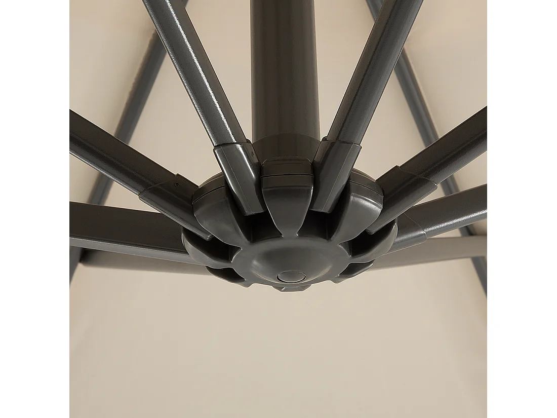 Cantilever parasol 300 cm RAVENNA Lichtbeige