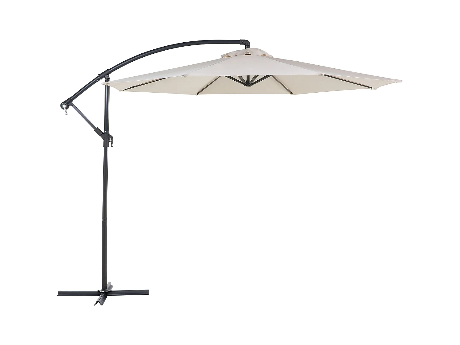 Parasol déporté 300 cm RAVENNA Beige clair