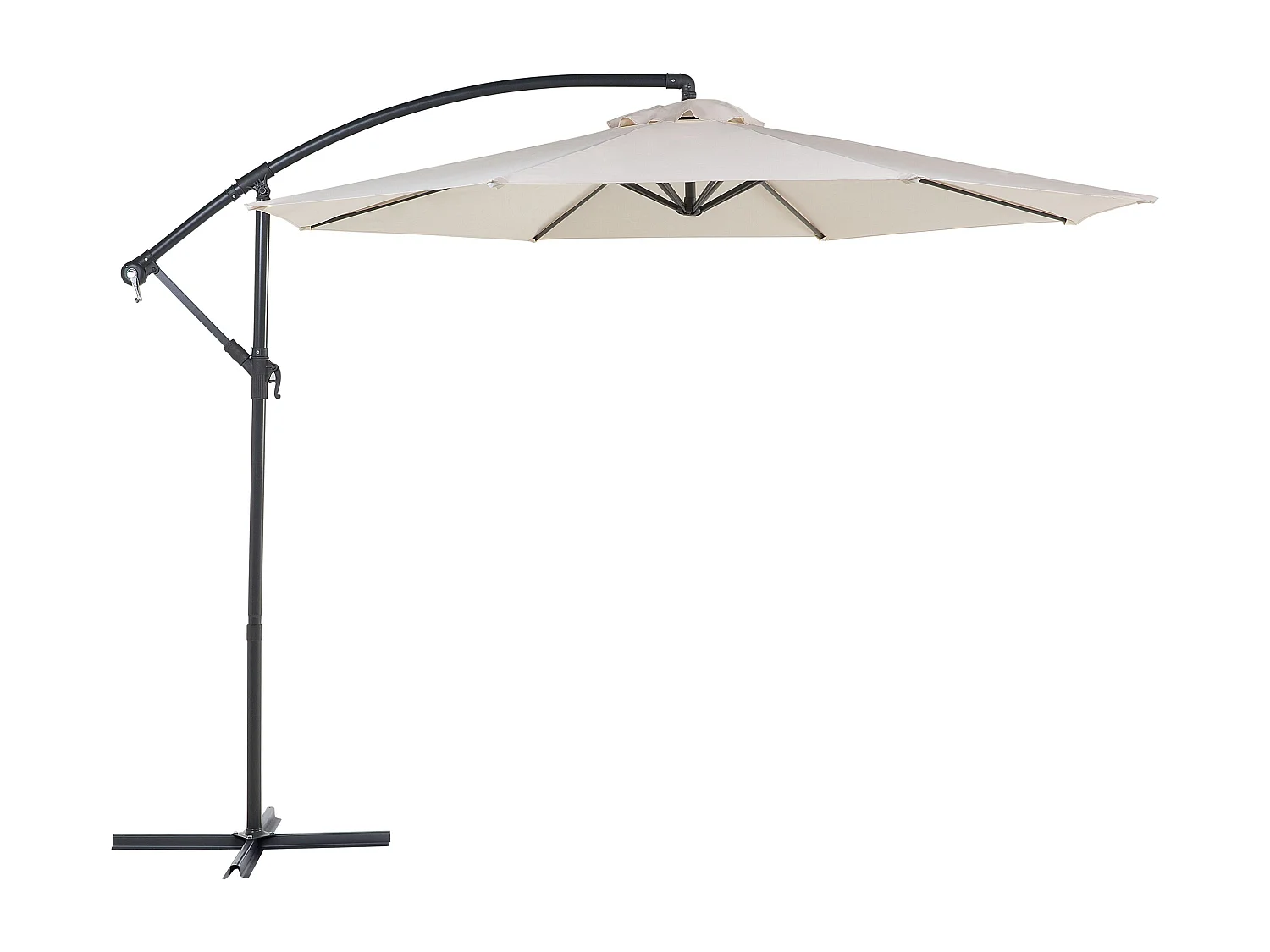 Sombrilla sin volantes 300 cm RAVENNA Beige claro