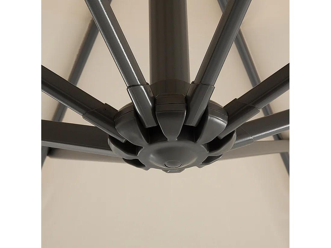 Sombrilla sin volantes 300 cm RAVENNA Beige claro