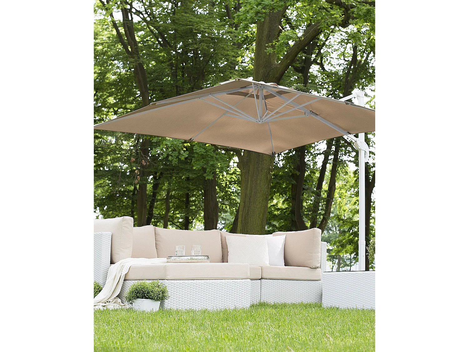 Cantilever Parasol 250 cm MONZA Sand Beige