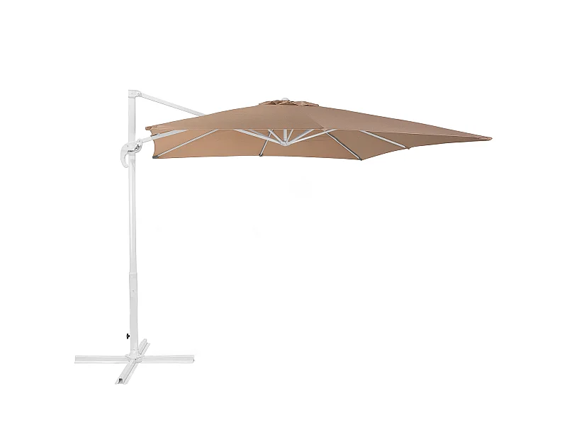 Parasol ogrodowy na wysięgniku 250 cm MONZA Piaskowy