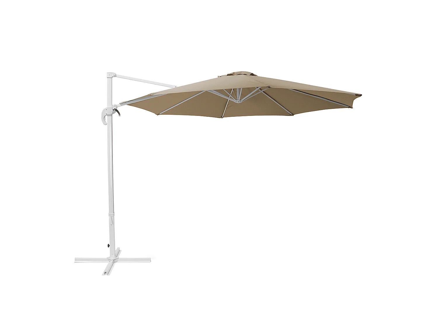 Parasol déporté 300 cm SAVONA Beige sable Beige