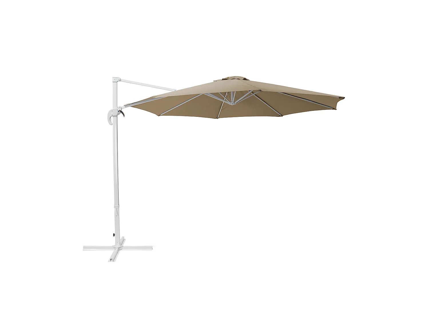 Parasol déporté 300 cm SAVONA Beige sable Beige