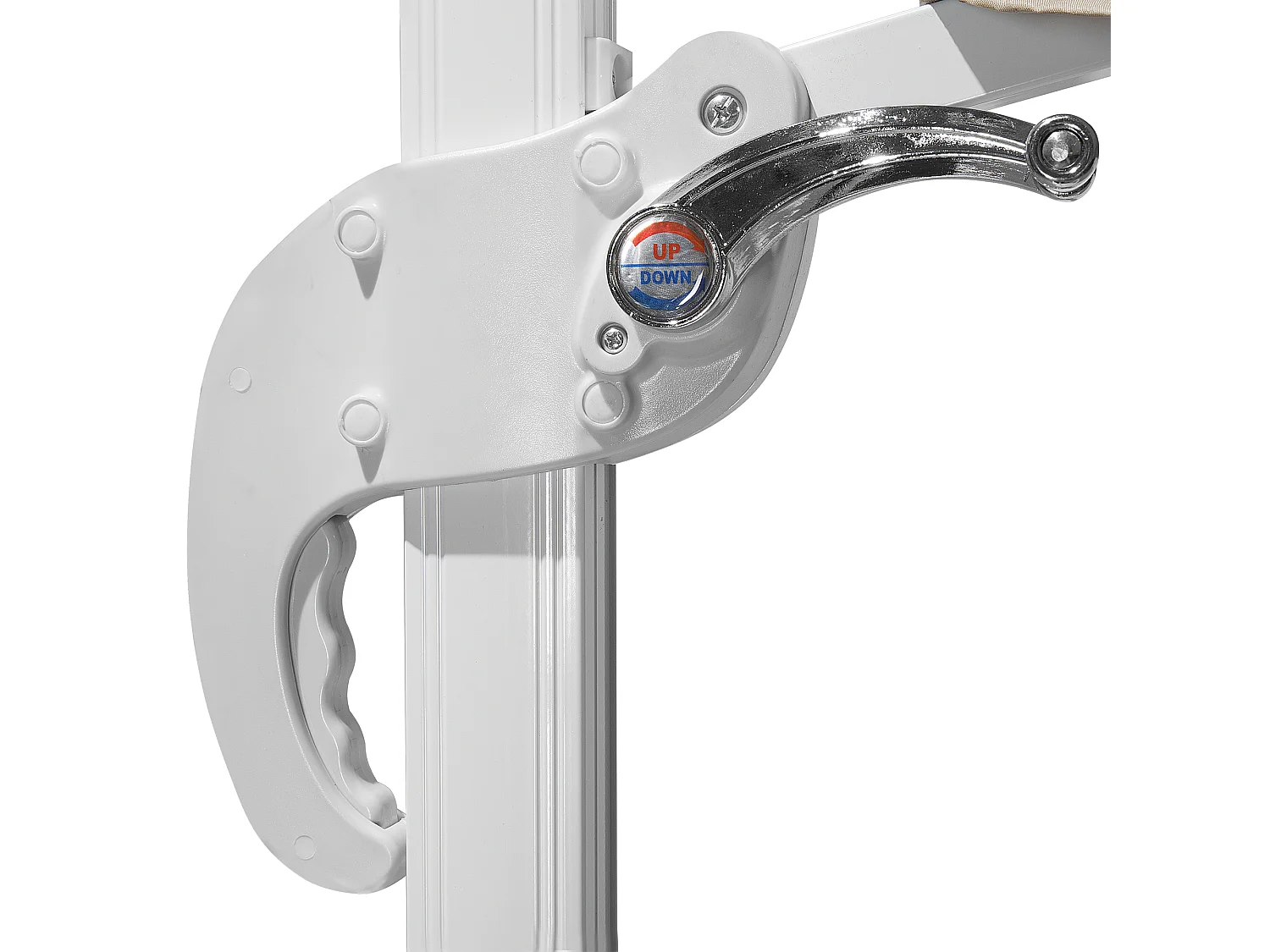 Parasol déporté 300 cm SAVONA Beige sable Beige