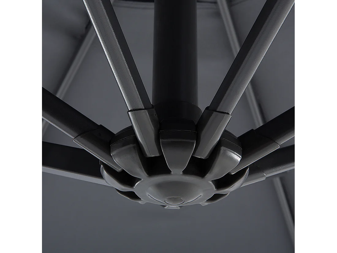 Guarda-sol sem abas 300 cm RAVENNA Cinzento escuro