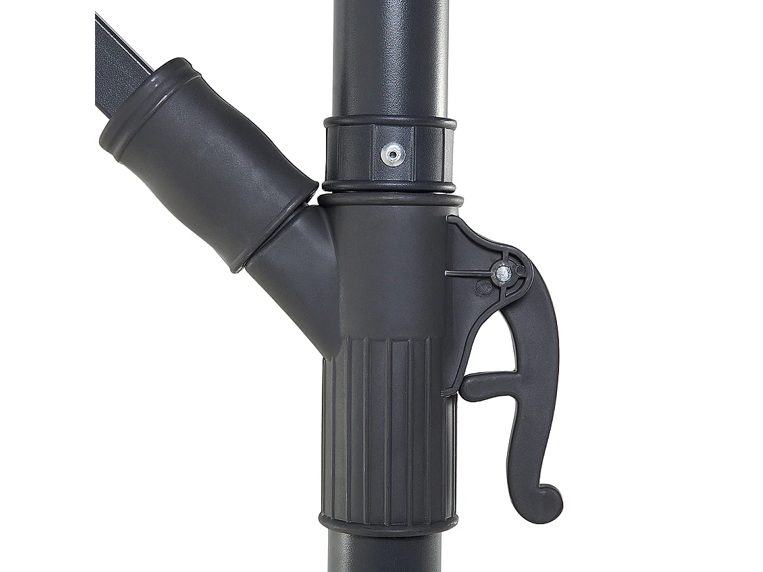 Parasol déporté 300 cm RAVENNA Gris foncé